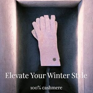 ZELLA NWOT 100% Cashmere Gloves in Sweet Lilac ~ Never Worn